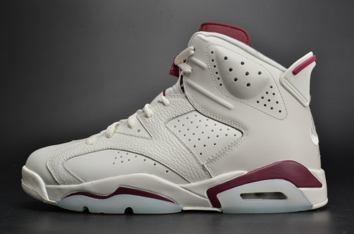 Air Jordan 6 Retro “Maroon” white 384664-116
