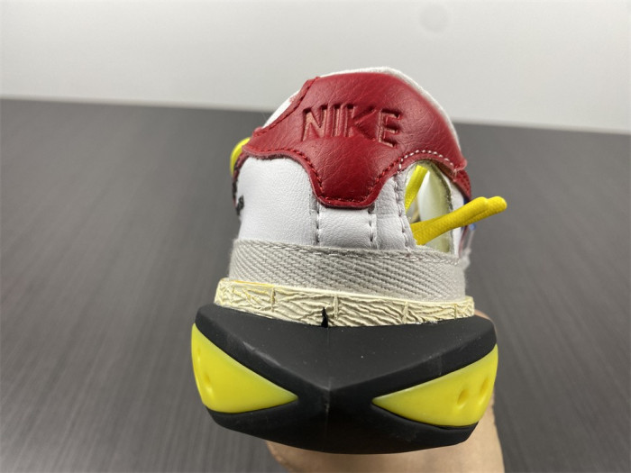 Off-White x Nike Blazer Low "White/University Red" DH7863-100