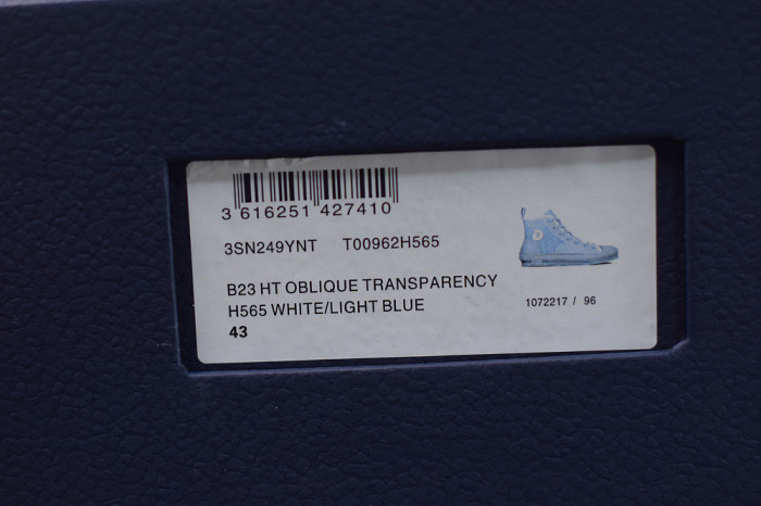 DR B23 OBLIQUE HIGH TOP SNEAKER B23 Oblique Sneakers“CD Ghosting”