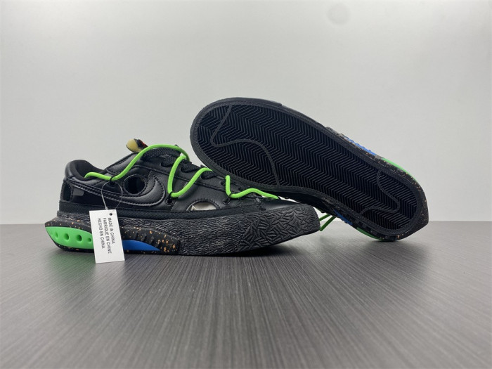 Off-White x Nike Blazer Low "Black / Green" DH7863-001