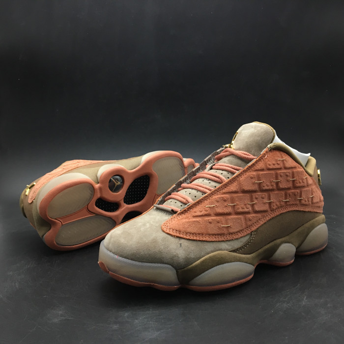 CLOT x Air Jordan 13 Low Sepia Stone/Canteen-Terra Blush AT3102-200