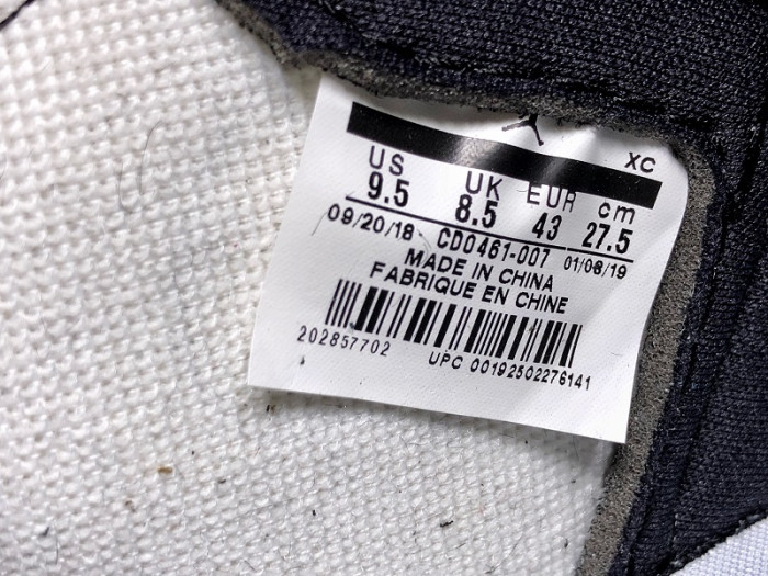 Air Jordan 1 Retro High OG “Panda” CD0461-007