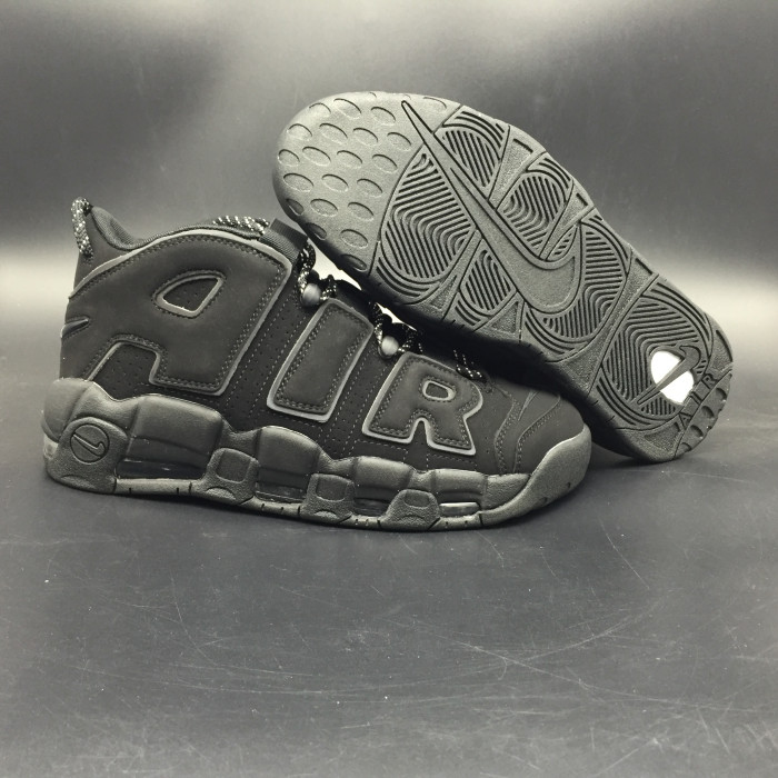 Nike Air More Uptempo “Triple Black Reflective” 414962-004