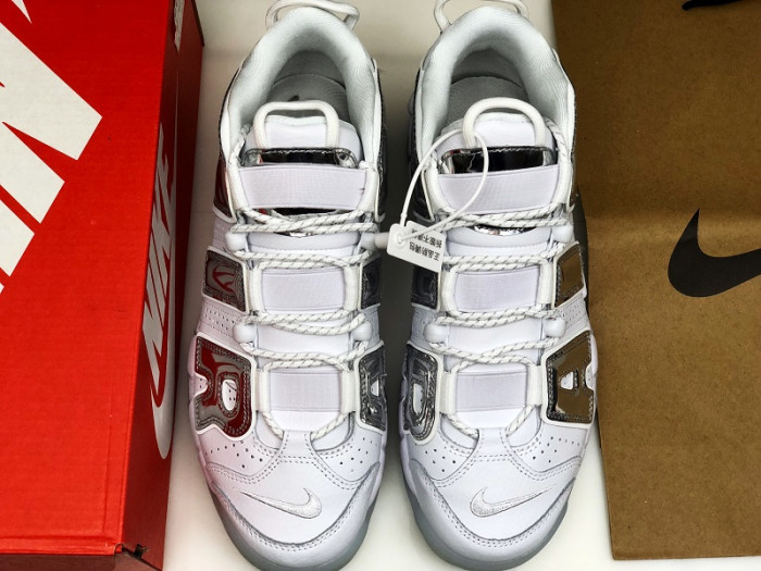 nike air more uptempo Ch*0me white 917593-100