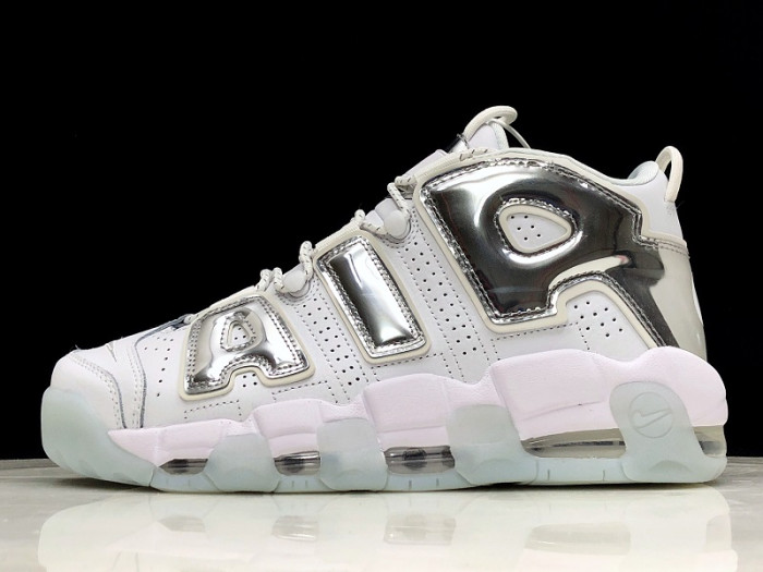 nike air more uptempo Ch*0me white 917593-100