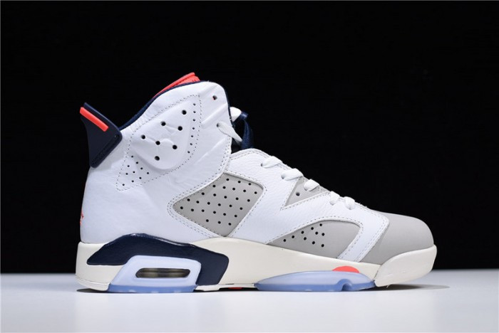 Air Jordan 6 Retro Tinker White/Infrared 23-Neutral Grey-Sail 384664-104